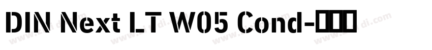 DIN Next LT W05 Cond字体转换